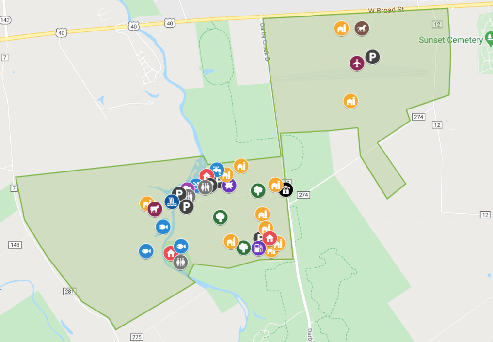 Property map of Darby Dan Farm